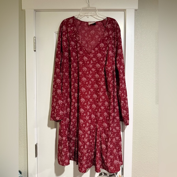 🥨Women's Bell Long Sleeve Godet Mini A-Line Dress - Picture 1 of 6
